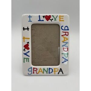 VTG Colorful 'I Love My Grandpa' Photo Frame EUC